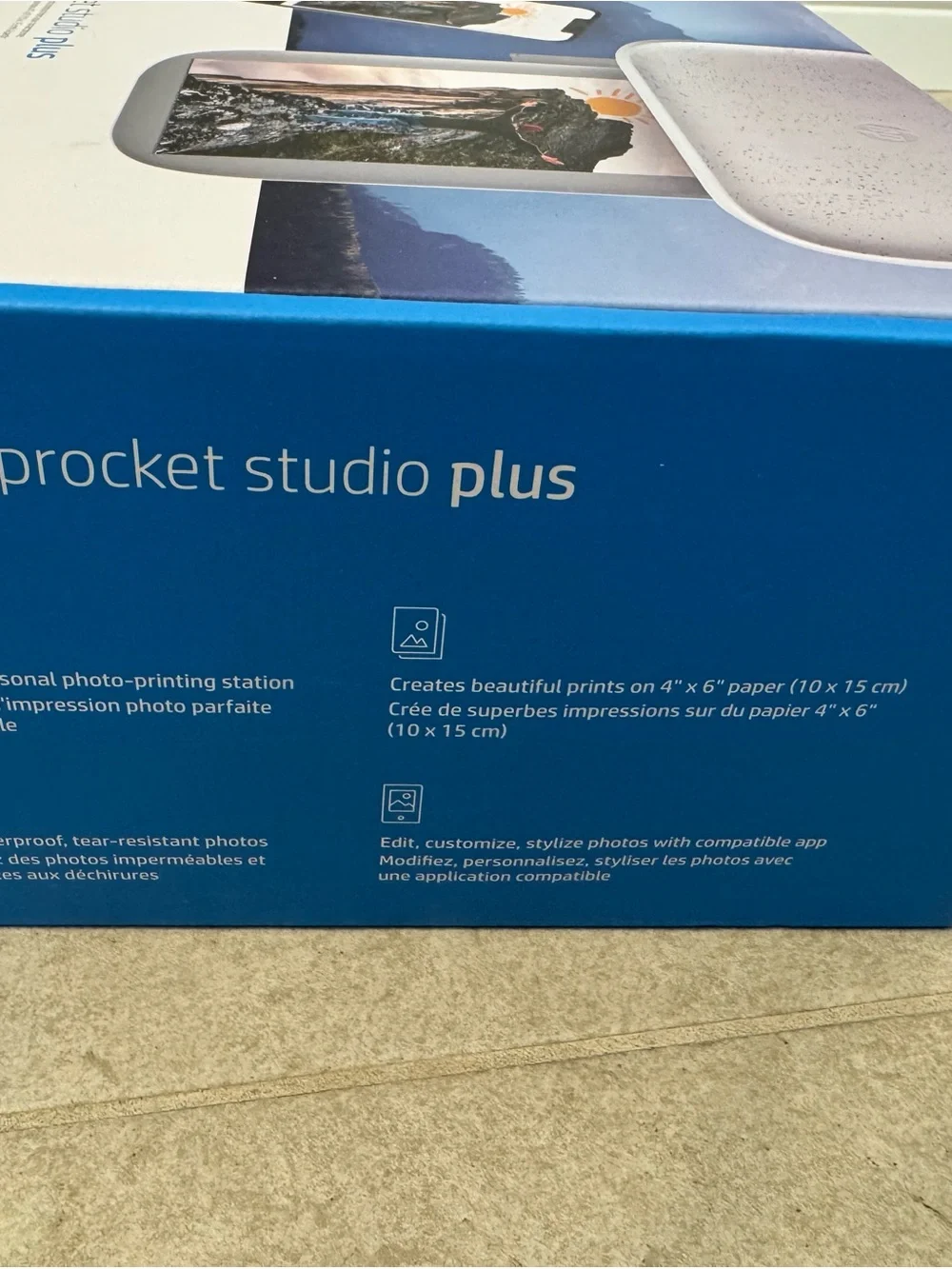 New HP Sprocket Studio Plus Photo Printer